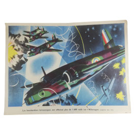 Affiche - 'Les bombardiers britanniques ont effectué plus de 1600 raids sur l'Allemagne'