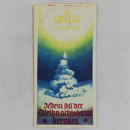 WHW 1936/37 paper vignette - Jedem soll der Weihnachtsbaum brennen