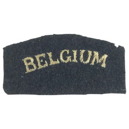 British Army - RAF - 'Belgium' Officer's Shoulder Title