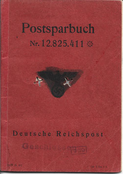 Deutsche Reichsport - Postsparbuch - 1944