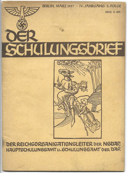 Der Schulungsbrief - IV. Jahrgang 3. Folge März 1937