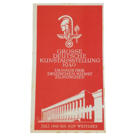 Folder - Grosse Deutsche Kunstausstellung 1940 - Haus der Deutschen Kunst München - 1940