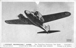 Aircraft Recognition Card - The Avro Anson I