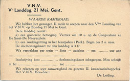 VNV 5e Landdag - oproep deelname