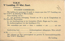 VNV 5e Landdag - oproep deelname