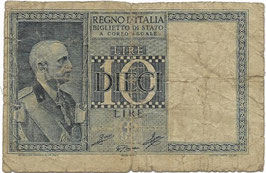 Italië - Dieci Lire - 1939