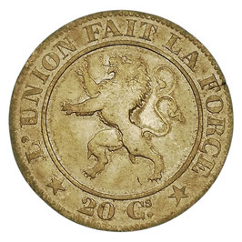 België - Leopold I - 20 centimes - 1861