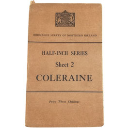 Ordnance Survey of Northern Ireland - Coleraine - landkaart - 1938