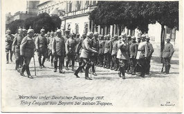 Warschau unter Deutscher Besetzung 1915 - Prinz Leopold von Bayern bei seinen Truppen