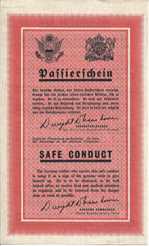 Geallieerd pamflet 'Passierschein'