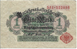 Duitsland - Darlehenskassenschein - Eine Mark - 1914