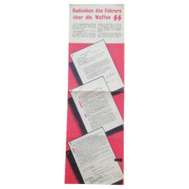 Geallieerd pamflet - 'Gedanken des Führers über die Waffen-SS'