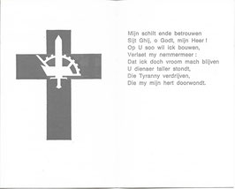 Herinneringskaartje 'Joris van Severen & Jan Rijckoort' - 1981
