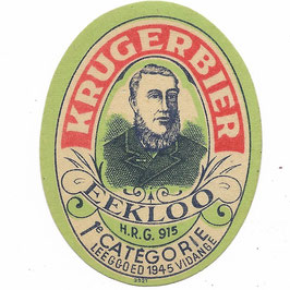 Papieren etikett - Krugerbier - 1945