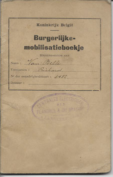 Burgerlijke mobilisatieboekje - 1934