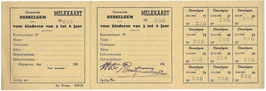 Melkkaart - Gemeente Desselgem - 1945/46