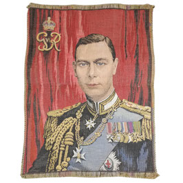 Geweven portret 'King George VI'