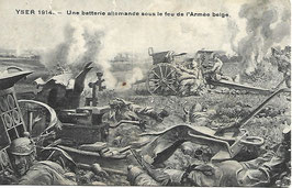 Yser 1914 - Une batterie allemande sous le feu de l'Armée belge