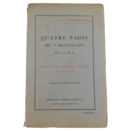 Quatre Pages du 3e Bataillon du 74e R.I. (Regimentsgeschiedenis)
