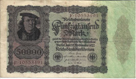 Duitsland - Reichsbanknote - 50000 Mark - 1922