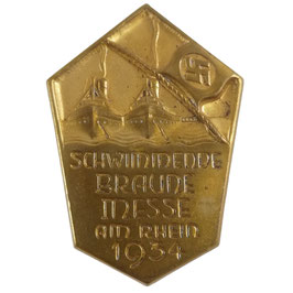 Schwimmende Braune Messe am Rhein 1934 - Tinnie