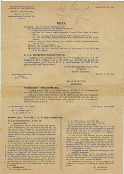 Nota Belgische spoorwegen - 1944