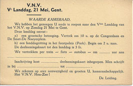 VNV 5e Landdag - oproep deelname