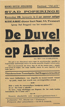 Affiche - 'De Duvel op Aarde' - Rooms Dietse Jeugdbond
