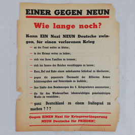 Allied leaflet 'Einer gegen Neun'