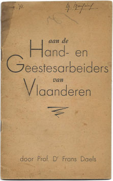 Aan de Hand- en Geestesarbeiders van Vlaanderen