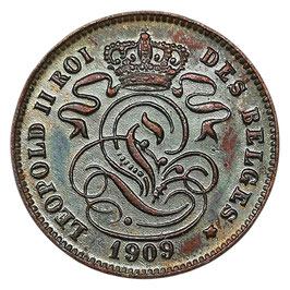 België - Leopold II - 2 centimes - 1909