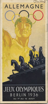 Programmafolder - Olympische Spelen - 1936