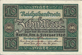 Duitsland - Reichsbanknote - 10 Mark - 1920
