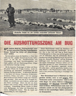 Geallieerd pamflet - 'Die Ausrottungszone am Bug'