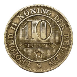 België - Leopold II - 10 centimes - 1894
