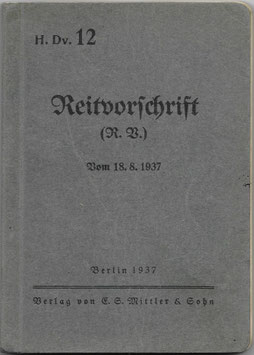 Reitvorschrift - 1937