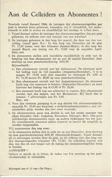 Bijvoegsel 'De Vlag' - 1944
