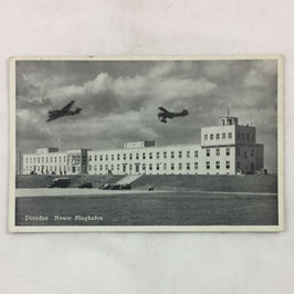 German postcard 'Dresden - Neuer Flughafen'