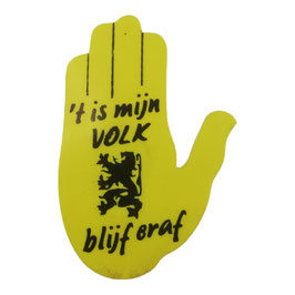 Vlaamse Leeuw ''t is mijn Volk - blijf eraf' - speldje