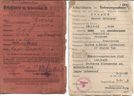 Duitse documenten voor 'Fremdarbeiter'