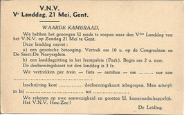 VNV 5e Landdag - oproep deelname