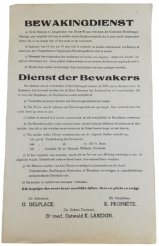 Affiche - 'Bewakingsdienst - Dienst der Bewakers'