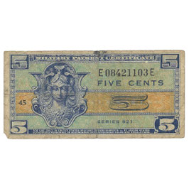USA - Military Payment Certificate - 5 Cents