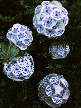 Delfts Blauwe Kerstballen