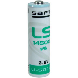 Batteria   AA  Stilo   LS14500   3,6 V  SAFT  Litio Li-Socl2   per sensori allarme antifurto, scanner