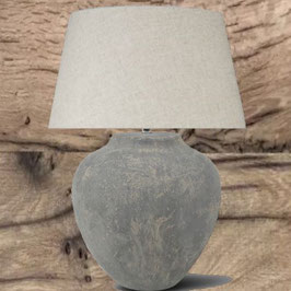 Klassieke lamp met een grijze of linnen kleur kap ø 30 cm h 30 cm