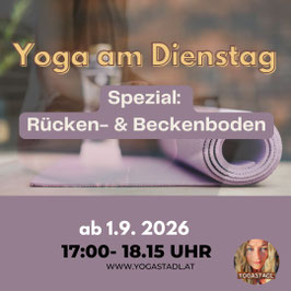 Rücken- und Beckenboden Yoga am Dienstag