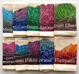 mountain napkins, set of 6
