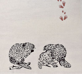 American Beaver kitchen towel