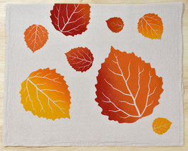 Fall leaves Aspen kitchen towel
